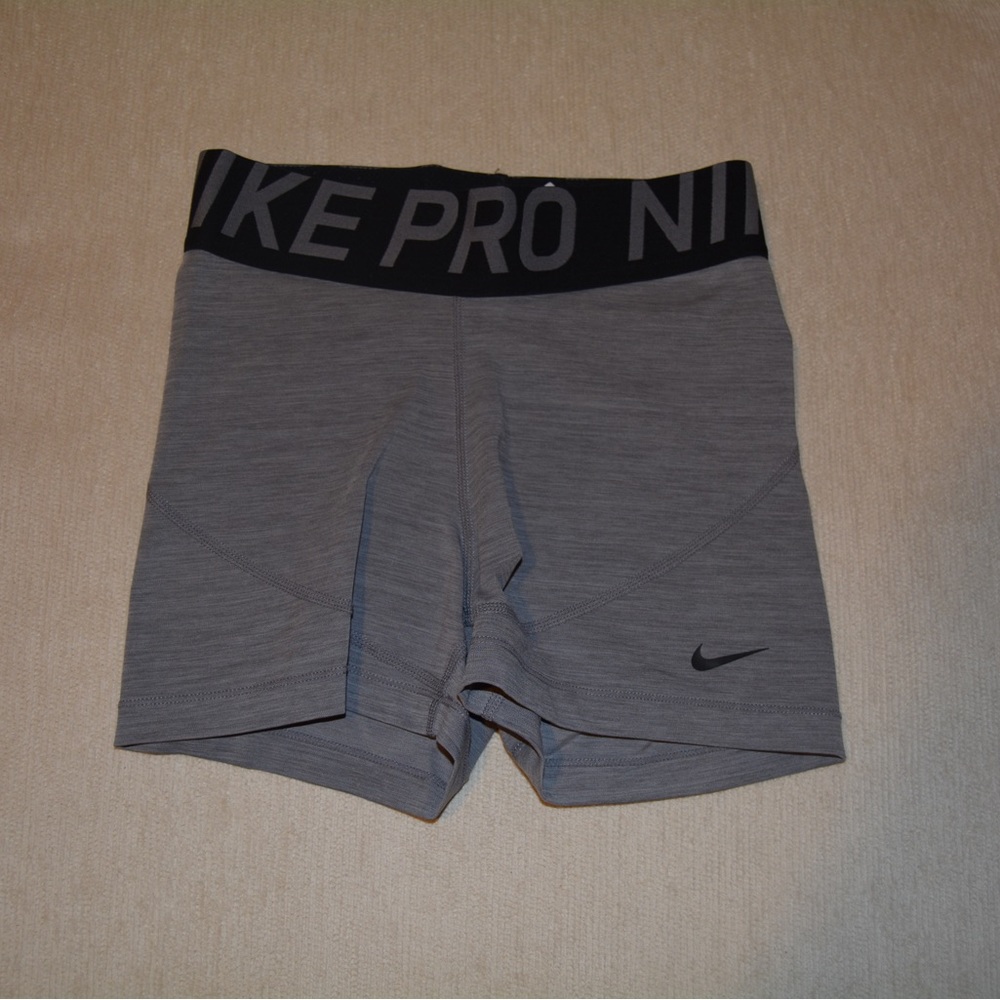 Grey Nike Pro Dri-Fit Running Shorts Small
